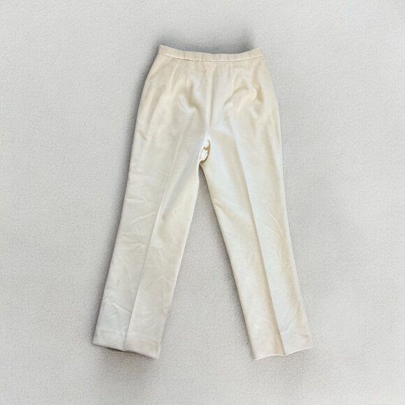 VTG Pendleton Womens Wool Pants Size 10 Cream Butter Yellow Trouser Preppy READ - Picture 2 of 10